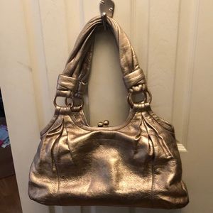 Gold Coach bag